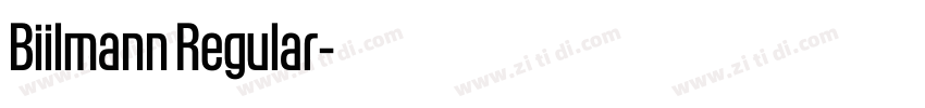 Biilmann Regular字体转换
